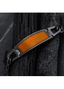 Holzkern Bracelets Herre m&oslash;rkegr&aring; og blad