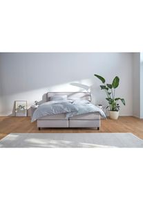 s.Oliver, Boxspringbett &raquo;Kuhmo in verschiedenen Gr&ouml;&szlig;en inkl. Topper&laquo;, hellgrau/anthrazit,