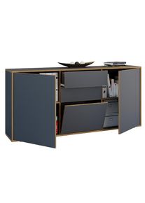 Vcm, Kommode &raquo;Holz Kommode Sideboard Salia Breite 160 Schublade&laquo; 1 Stk. tlg., Anthrazit,