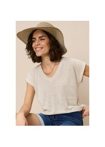 Laura Scott, Damen, Sonnenhut mit Zierband, knautsch- & faltbar - NEW, beige melange, Femininer Sommerhut mit Zierband im Country Style von Laura 