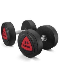 ZIVA Urethane Dumbbell Set | 10 - 50 Kg | schwarz