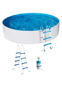 my POOL BWT, Rundpool 3-tlg., &Oslash;xH: 360x110 cm, wei&szlig;, &Oslash;/B/H/L: 360 cm x Breite x H&ouml;he 110 cm x L&auml;nge