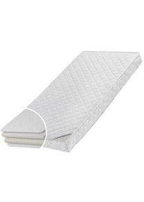 Kids Collective Kindermatratze mit Spannbettlaken 90 x 200 cm | wei&szlig;