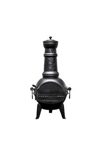 Buschbeck, Grillkamin &raquo;Leaf 107&laquo; BxTxH: 43x43x107 cm, schwarz,