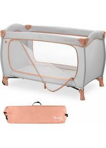 hauck Sleep N Play Go Plus Reisebett | grau/orange