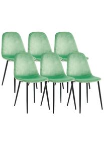 Vcm, Esszimmerstuhl &raquo;6er Esszimmerst&uuml;hle K&uuml;chenst&uuml;hle R&uuml;ckenlehne Fiolo&laquo; () 6 Stk., Mint, Obermaterial: 70% Metall MT. 30% Textilmaterial TEXMAT.,