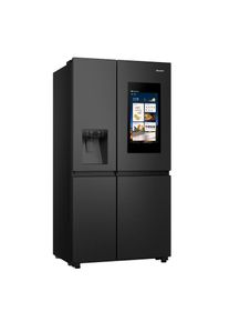 HISENSE, Side-by-Side &raquo;RS9P628GPFE&laquo; 179 cm hoch 91 cm breit gro&szlig;es SMART-Display, Schwarz,