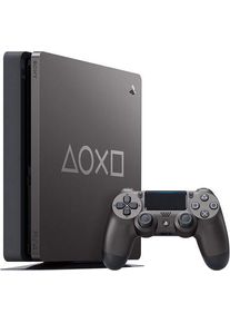 Sony PlayStation 4 Slim (PS4 Slim) | Days of Play Edition | 1 TB | 1 Controller | schwarz | Controller Days of Play
