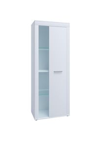 Vcm, Kommode &raquo;Schrank Vitrine Wohnzimmer Holz Glas Usilo&laquo; 1 Stk. tlg., Wei&szlig;,