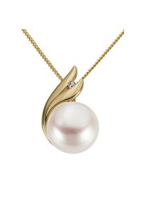 Firetti, Damen, Perlenanh&auml;nger &raquo;Schmuck Geschenk Gold 333 Halsschmuck Anh&auml;nger f&uuml;r Halskette Perle&laquo; mit S&uuml;&szlig;wasserzuchtperle und Brillant, 