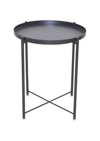 HOFMANN LIVING AND MORE, Beistelltisch 1 Stk. tlg. abnehmbare Tischplatte, schwarz + schwarz + schwarz,