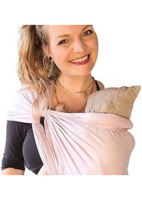 Hoppediz Baby-Tragetuch Hamburg Flieder | 4,60 m | rosa