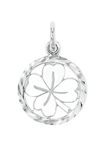 Amor, Damen, Kettenanh&auml;nger &raquo;Kleeblatt&laquo;, silberfarben, Damen Motivanh&auml;nger "Kleeblatt" von Amor