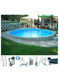 Konifera, Rundpool &raquo;COSTA RICA 2&laquo; H&ouml;he 110 cm, in verschiedenen Gr&ouml;&szlig;en, wei&szlig;, &Oslash;/B/H/L: 460 cm x Breite x H&ouml;he 110 cm x L&auml;nge