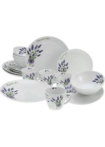 Creatable, Kombiservice &raquo;Home Lavendel&laquo; Lavendel-Dekor, Lavendel, Porzellan,