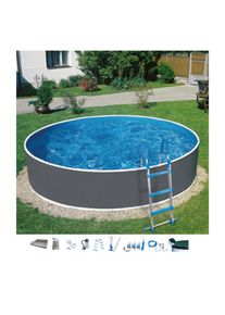 my POOL BWT, Rundpool &raquo;HYPE 5&laquo; in verschiedenen Gr&ouml;&szlig;en, grau, &Oslash;/B/H/L: 460 cm x Breite x H&ouml;he 110 cm x L&auml;nge