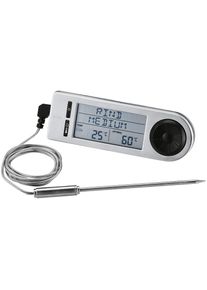R&ouml;sle R&Ouml;SLE, Grillthermometer &raquo;SlideX, 25086&laquo; digitaler Kerntemperaturmesser, 5 Stufen, &ndash;20 / +250 &deg;C, silberfarben, Edelstahl, Kunststoff,