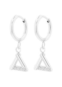 Adelia&acute;s Adelia ́s, Damen, Kettenanh&auml;nger &raquo;Damen Anh&auml;nger aus Edelstahl mit Strass Steinchen&laquo;, silber, Material: Edelstahl