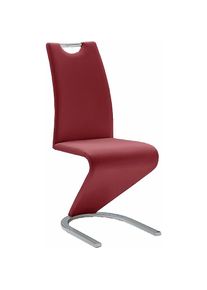 MCA furniture, Freischwinger &raquo;Amado, TOPSELLER!&laquo; (Set) 4 Stk.2er-, 4er-, 6er-Set, Stuhl belastbar bis 120 Kg, bordeaux + chrom,