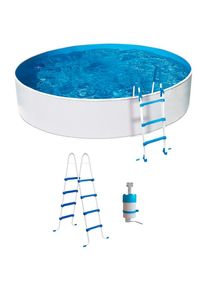 my POOL BWT, Rundpool 3-tlg., &Oslash;xH: 400x110 cm, wei&szlig;, &Oslash;/B/H/L: 400 cm x Breite x H&ouml;he 110 cm x L&auml;nge