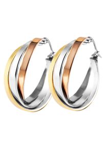 Adelia&acute;s Adelia ́s, Damen, Paar Creolen &raquo;Damen Ohrringe &iquest; Creole aus Edelstahl&laquo;, silber, Ohrring Verschluss : Clipverschluss