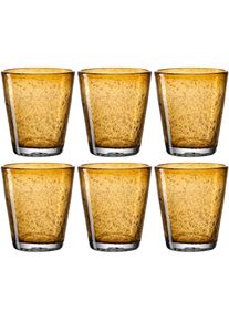 Leonardo, Gl&auml;ser-Set &raquo;BURANO&laquo; 330 ml, 6-teilig, amber, Glas,