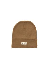 oxmo, Damen, Beanie &raquo;Beanie OXBiene&laquo;, Toasted Coconut Melange, 0, Strickm&uuml;tze mit Logobadge