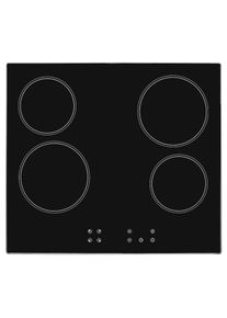 Exquisit, Elektro-Kochfeld &raquo;EKC601-Rsw-020&laquo; NEU: mit trendigem schwarzen Rahmen und sto&szlig;fest f&uuml;r mehr Sicherheit, schwarz,