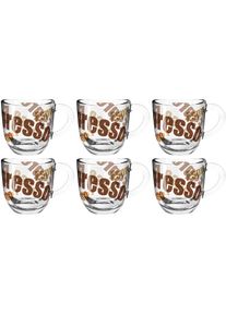 Leonardo, Espressotasse &raquo;NAPOLI&laquo; 80 ml, 6-teilig, mehrfarbig, Glas,