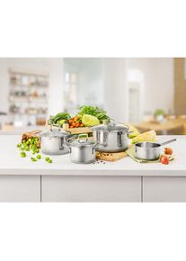 Silit, Bratentopf &raquo;Extra Cook, mit Glasdeckel&laquo; 2 Stk. tlg. Edelstahl 18/10, Edelstahl,