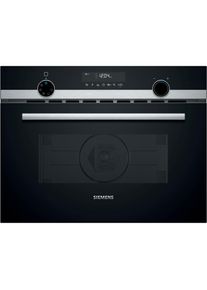 Siemens, Backofen mit Mikrowelle iQ500 &raquo;CM585AGS1&laquo; mit Teleskopauszug nachr&uuml;stbar mit Hydrolyse, Edelstahl,
