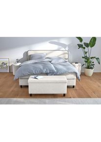 s.Oliver, Boxspringbett &raquo;Kuhmo in verschiedenen Gr&ouml;&szlig;en inkl. Topper&laquo; wahlweise mit Bonnell- oder TTFK-Matratze in H2, H3 o. H4 erh&auml;ltlich, creme-beige