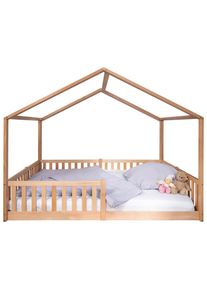 tiSsi , Buchefarben , Holz , Buche , massiv , 140x200x161 cm , Kinder- & Jugendzimmer, Kinderbetten, Hausbetten
