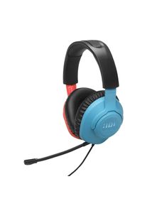JBL, Gaming-Headset &raquo;Quantum 100N&laquo; Mikrofon abnehmbar Stummschaltung QuantumSOUND Signatur, abnehmbares Mikrofon mit Stummschaltung, Blau/Rot, 