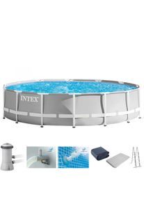 Intex, Framepool &raquo;&raquo;Prism Frame &laquo;&laquo; 5-tlg., &Oslash;xH: 457x122 cm, grau, &Oslash;/B/H/L: 457 cm x Breite x H&ouml;he 122 cm x L&auml;nge