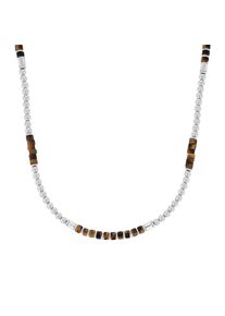 Amor, Herren, Kette mit Anh&auml;nger mit Tigerauge, edelstahlfarben-braun, Herren Kette von Amor