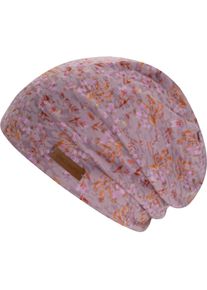 Chillouts, Damen, Beanie &raquo;Linz Hat&laquo; Feminine Beanie mit verspieltem Bl&uuml;tenprint, lilac, Chillouts Design: Die Linz Hat zeichnet sich durch ihr l&auml;ssig-