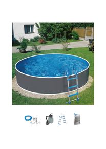 my POOL BWT, Rundpool &raquo;HYPE 3&laquo; in verschiedenen Gr&ouml;&szlig;en, grau, &Oslash;/B/H/L: 300 cm x Breite x H&ouml;he 90 cm x L&auml;nge