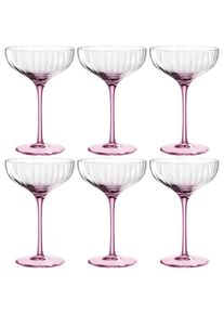 Leonardo, Champagnerglas &raquo;POESIA&laquo; 260 ml, 6-teilig, rose, Kristallglas,