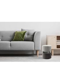 Kayoom, Sitzhocker &raquo;Hocker Gipsy 825, stilvoller Sitzhocker, runde Form, stilvolles Design&laquo; 1 Stk. tlg. samtweich, platzsparend, vielf&auml;ltig einsetzbar