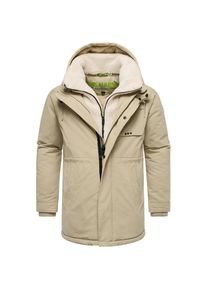 Stone Harbour, Herren, Kurzmantel &raquo;Kurzmantel Navroos XX&laquo;, Sand, XL, Warmer Herren Kurzmantel mit verstellbarer Kapuze