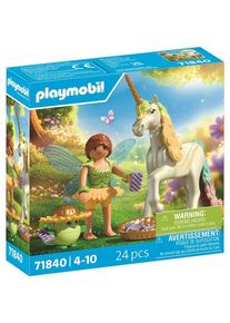Playmobil Sammel-Einhorn: Regenbogenblume mit Fee