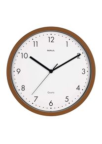 Maul Orologio da parete Maulgrain &Oslash; 30 x 5 cm Materiale plastico senza batteria dark wood