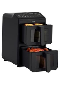 Lafe Frytkownica beztłuszczowa Frytkownica beztłuszczowa Dual Fry 10 L, Fritteuse, Schwarz