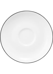 Seltmann Weiden Lido Black Line Espressountertasse 12 cm, Tasse, Schwarz