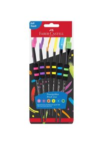Faber-Castell, Pinsel, Pinsel schwarz 6er Set Softgriffst&uuml;ck BK
