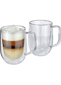 Cilio Latte Macchiato-Glas Veneto - 2er Set, Tasse, Transparent