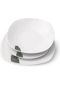 BerlingerHaus, Geschirrset, Haus 18-teiliges Tellerset Matte Green Collection (18 Stk.)