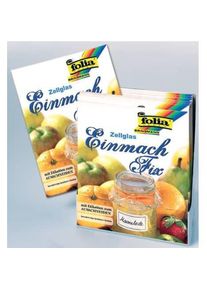 Schollain -Einmach-Fix, 3 B&ouml;gen und Etiketten 34 x 60 mm, Lebensmittelverpackung