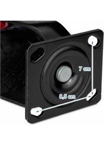 Relaxdays, M&ouml;belrollen, 4x Bockrolle-Lenkrolle